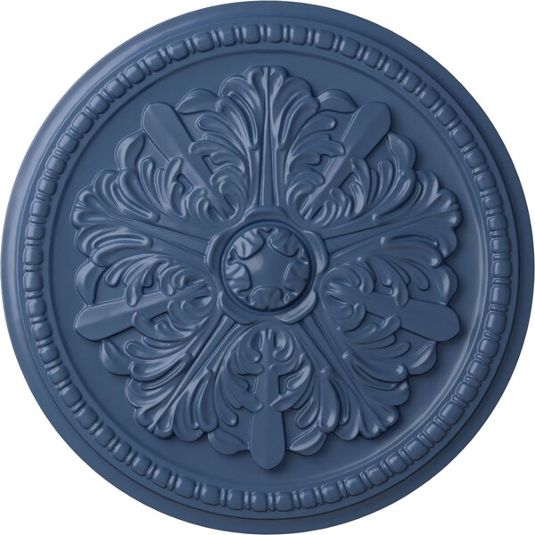 Ekena Millwork Swindon Ceiling Medallion (Fits Canopies up to 2 7/8"), Hand-Painted Americana, 16 7/8"OD x 1 1/2"P CM16SWAMF - main